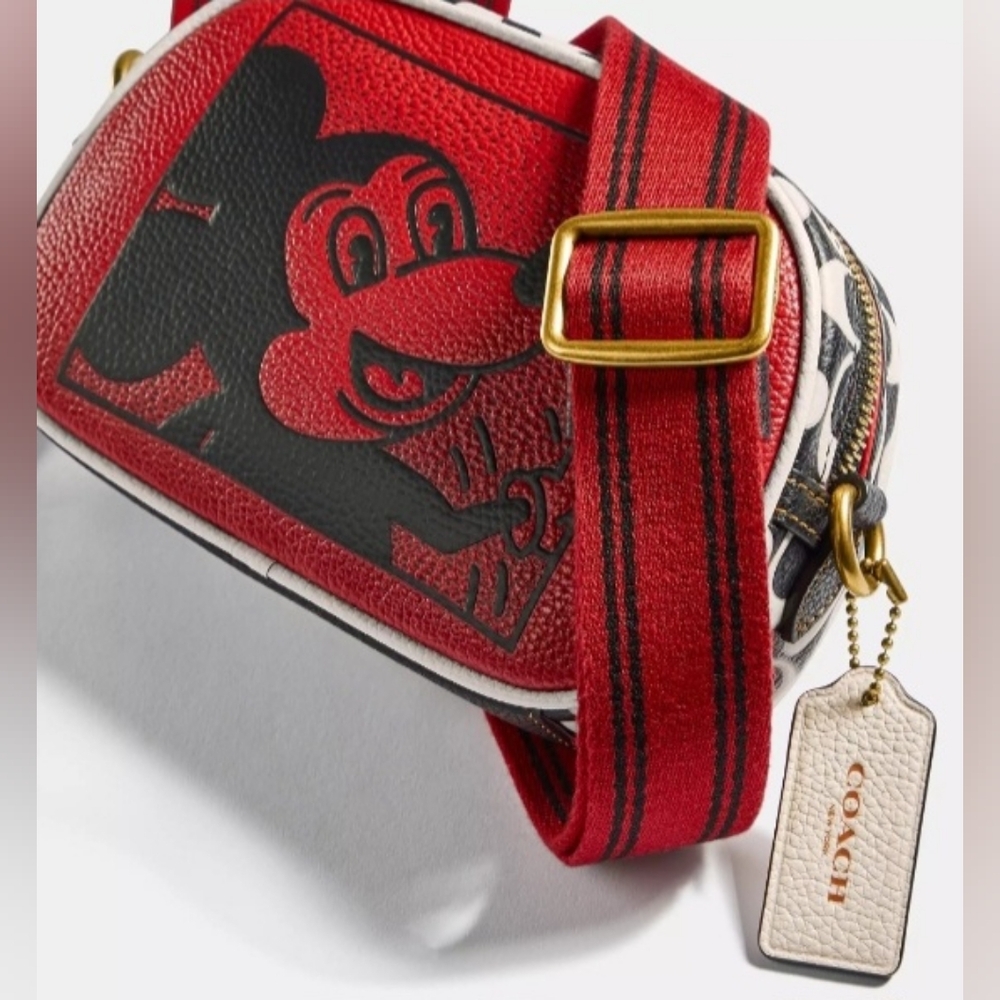 Coach Disney Mickey Mouse X Keith Haring Badge Camera Crossbody
